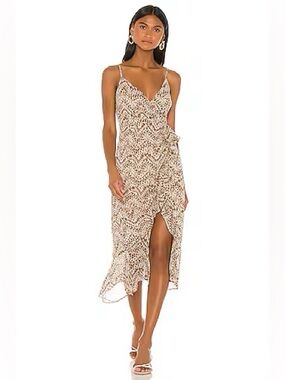 Bardot Brown Patterned Maxi Dress